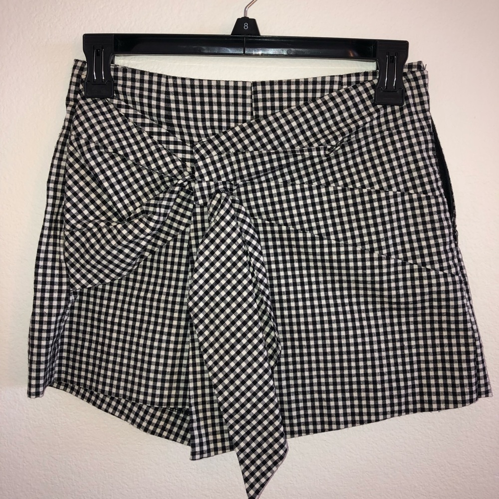 Gingham Printed Skort - image 2
